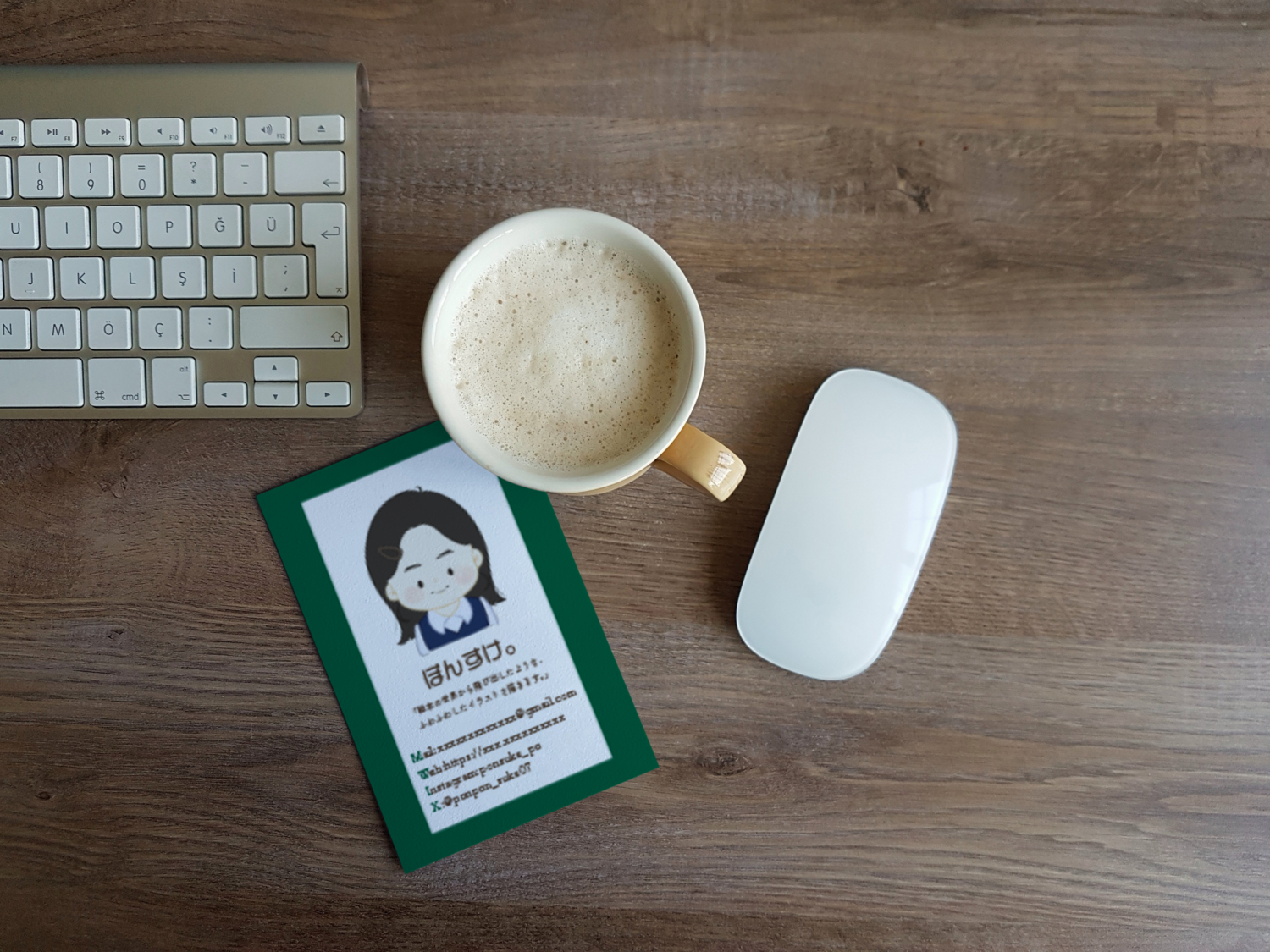 Illustrator名刺モックアップ